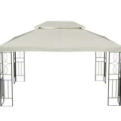 Outsunny Ersatzdach creme Polyester-Mischgewebe B/L: ca. 300x400 cm