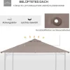 Outsunny Ersatzdach für Pavillon