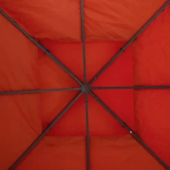 Outsunny Ersatzdach terra Polyester-Mischgewebe B/L: ca. 300x300 cm