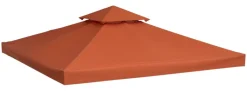 Outsunny Ersatzdach terra Polyester-Mischgewebe B/L: ca. 300x300 cm