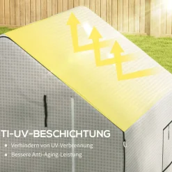 Outsunny Ersatzfolie B/H/L: ca. 143x190x140 cm