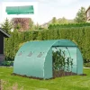 Outsunny Ersatzfolie grün Polyethylen B/H/L: ca. 300x200x300 cm