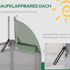 Outsunny Frühbeet B/H/L: ca. 80x58x90 cm