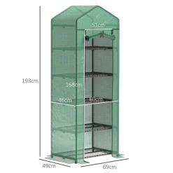 Outsunny Gartenabfallsack B/H/L: ca. 49x193x69 cm