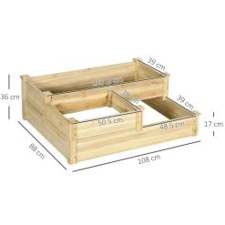Outsunny Gartenbeet B/H/L: ca. 88x36x108 cm