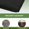 Outsunny Gartenbeet mit 2 Blumenkasten natur B/H/L: ca. 61,5x27x244 cm