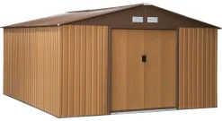 Outsunny Gartenhaus braun B/H/L: ca. 386x200x340 cm
