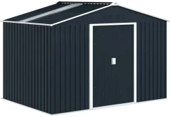 Outsunny Gartenhaus dunkelgrau B/H/L: ca. 195x192x277 cm