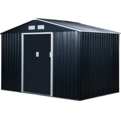 Outsunny Gartenhaus grau B/H/L: ca. 195x192x277 cm