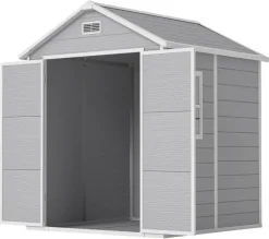 Outsunny Gartenhaus grau B/H/L: ca. 151x219x182 cm