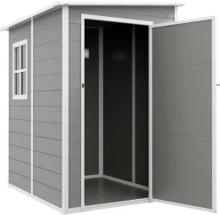 Outsunny Gartenhaus grau B/H/L: ca. 149x192x122 cm
