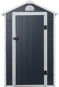 Outsunny Gartenhaus grau B/H/L: ca. 104x204x134 cm