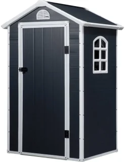 Outsunny Gartenhaus grau B/H/L: ca. 104x204x134 cm