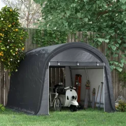 Outsunny Gartenhaus grau B/H/L: ca. 300x300x235 cm