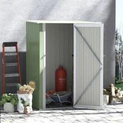 Outsunny Gartenhaus grün B/H/L: ca. 84x189x142 cm
