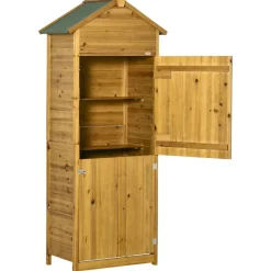Outsunny Gartenhaus natur B/H/L: ca. 49x191,5x79 cm