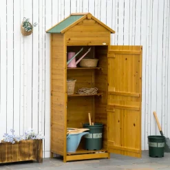 Outsunny Gartenhaus natur B/H/L: ca. 49x191,5x79 cm