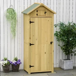 Outsunny Gartenhaus natur B/H/L: ca. 542x179x77 cm