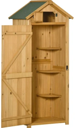 Outsunny Gartenhaus natur B/H/L: ca. 542x179x77 cm