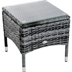 Outsunny Gartenliege grau Metall