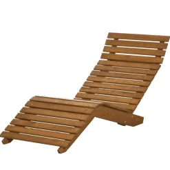 Outsunny Gartenliege mit Holzrahmen