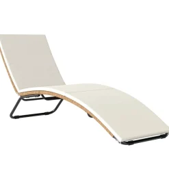 Outsunny Gartenliege schwarz Polyester B/H/L: ca. 57x80x175 cm