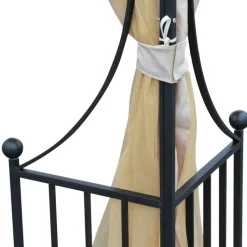 Outsunny Gartenpavillon beige Metall B/H/L: ca. 300x275x300 cm