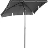 Outsunny Gartenschirm grau Stahl B/H/L: ca. 125x235x200 cm
