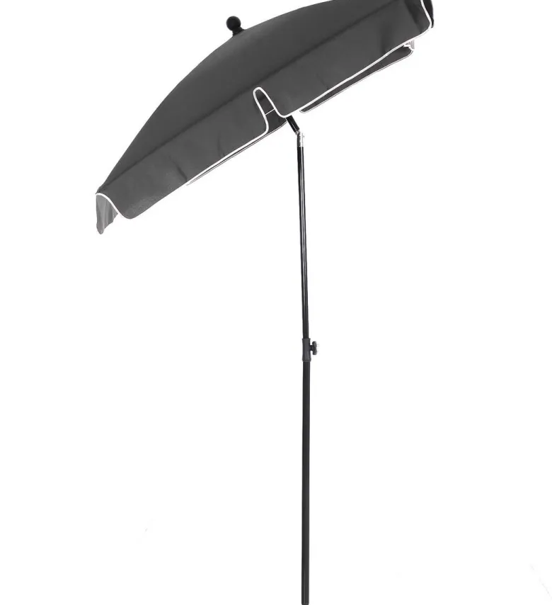 Outsunny Gartenschirm grau Stahl B/H/L: ca. 125x235x200 cm
