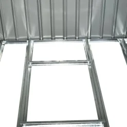 Outsunny Gartenschrank dunkelgrau Stahl B/H/L: ca. 130x173x277 cm