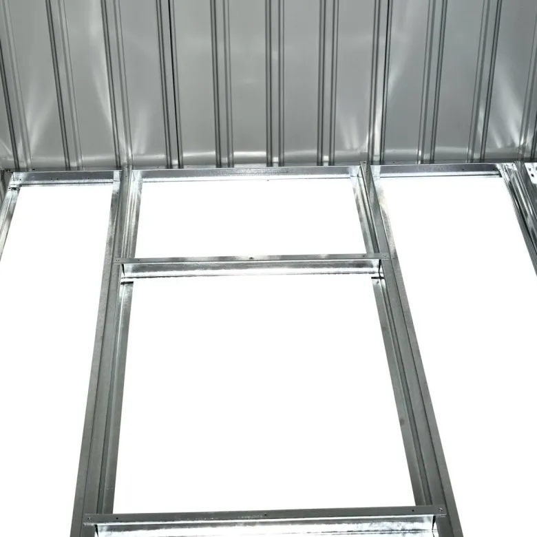 Outsunny Gartenschrank dunkelgrau Stahl B/H/L: ca. 130x173x277 cm