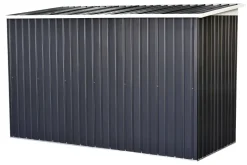 Outsunny Gartenschrank dunkelgrau Stahl B/H/L: ca. 130x173x277 cm