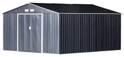 Outsunny Gartenschrank grau Stahl B/H/T: ca. 340x200x382 cm