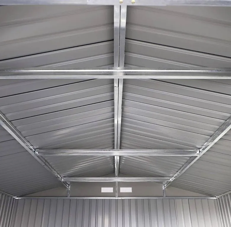 Outsunny Gartenschrank grau Stahl B/H/T: ca. 340x200x382 cm