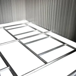 Outsunny Gartenschrank grau Stahl B/H/T: ca. 340x200x382 cm