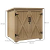 Outsunny Gartenschrank natur Polypropylen B/H/L: ca. 88x77,5x90 cm