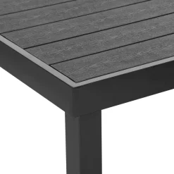 Outsunny Gartensitzgruppe schwarz Aluminium B/H/L: ca. 90x74x140 cm