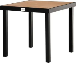 Outsunny Gartentisch natur Metall B/H/L: ca. 80x74x80 cm