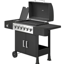 Outsunny Gasgrill Edelstahl B/H/L: ca. 51x101x135 cm