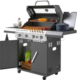 Outsunny Gasgrill Kunststoff B/H/L: ca. 54x110x135 cm