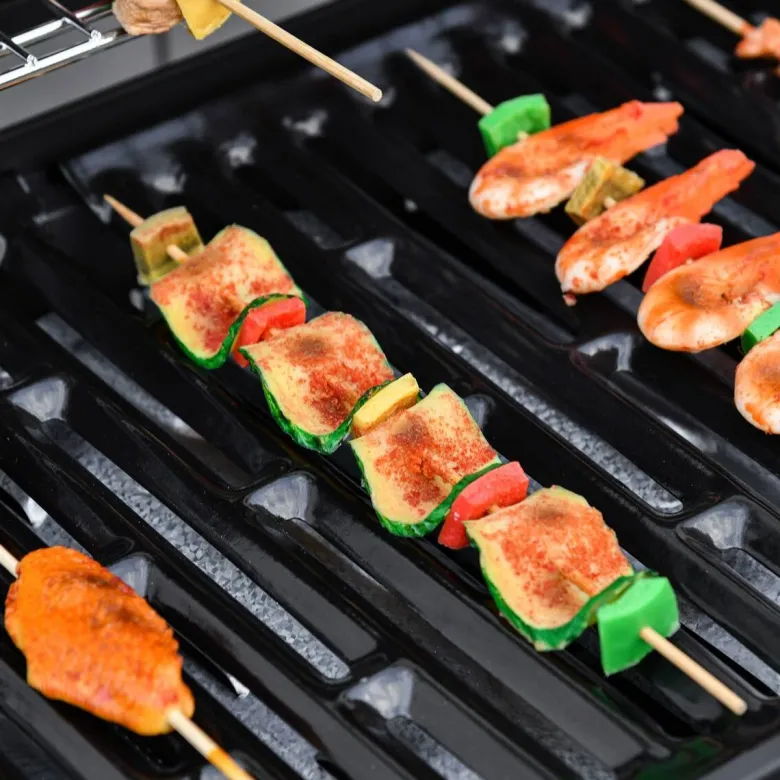 Outsunny Gasgrill Metall B/H/L: ca. 50x100x135 cm