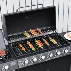 Outsunny Gasgrill Metall B/H/L: ca. 50x100x135 cm