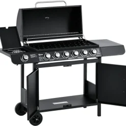 Outsunny Gasgrill Metall B/H/L: ca. 50x100x135 cm