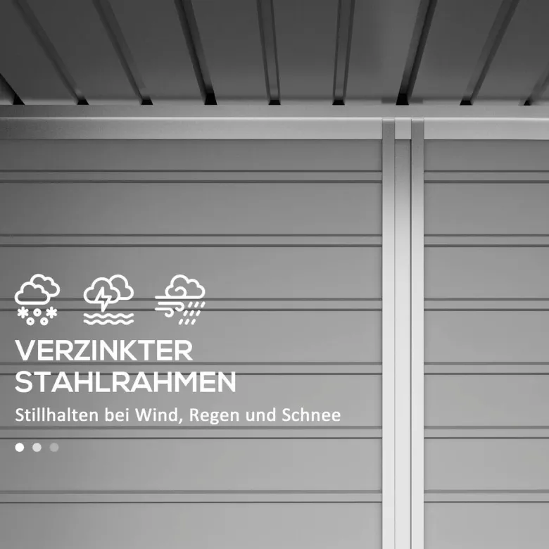 Outsunny Gerätehaus grün B/H/L: ca. 121x183x249 cm