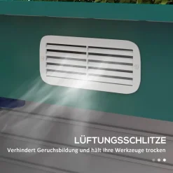 Outsunny Gerätehaus grün B/H/L: ca. 121x183x249 cm