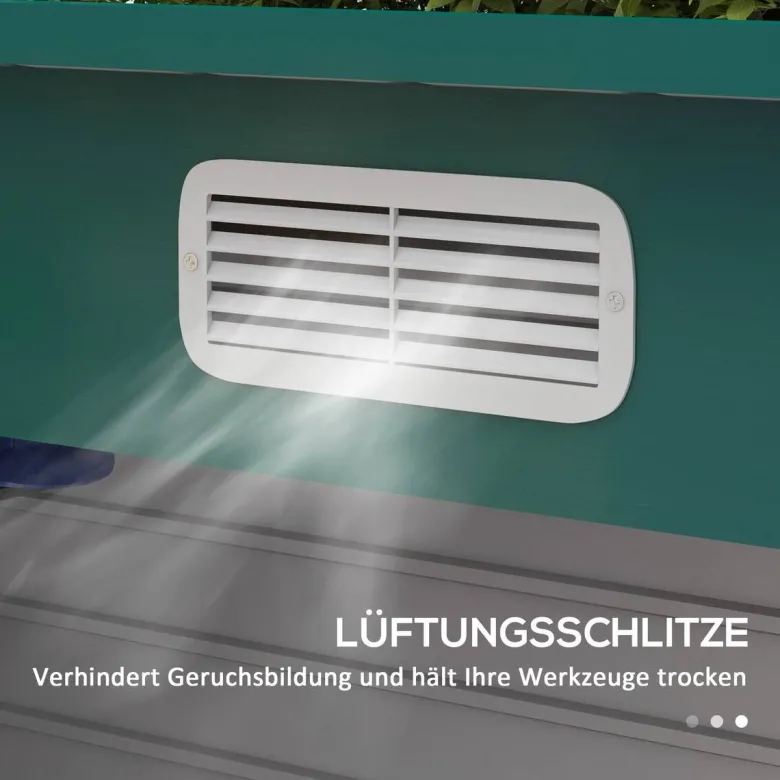 Outsunny Gerätehaus grün B/H/L: ca. 121x183x249 cm