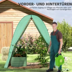 Outsunny Gewächshaus B/H/L: ca. 180x200x180 cm