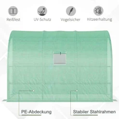 Outsunny Gewächshaus B/H/L: ca. 150x213x300 cm