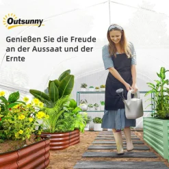 Outsunny Gewächshaus B/H/L: ca. 300x200x595 cm