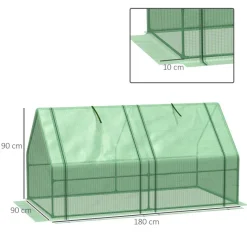 Outsunny Gewächshaus B/H/L: ca. 90x90x270 cm